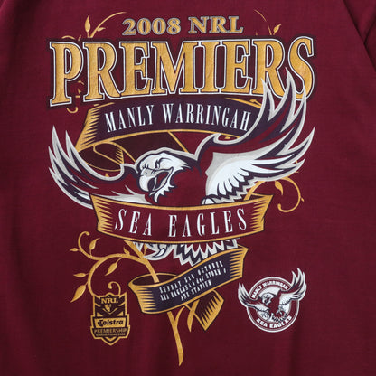 2008 Manly Sea Eagles NRL Premiers Tee - L