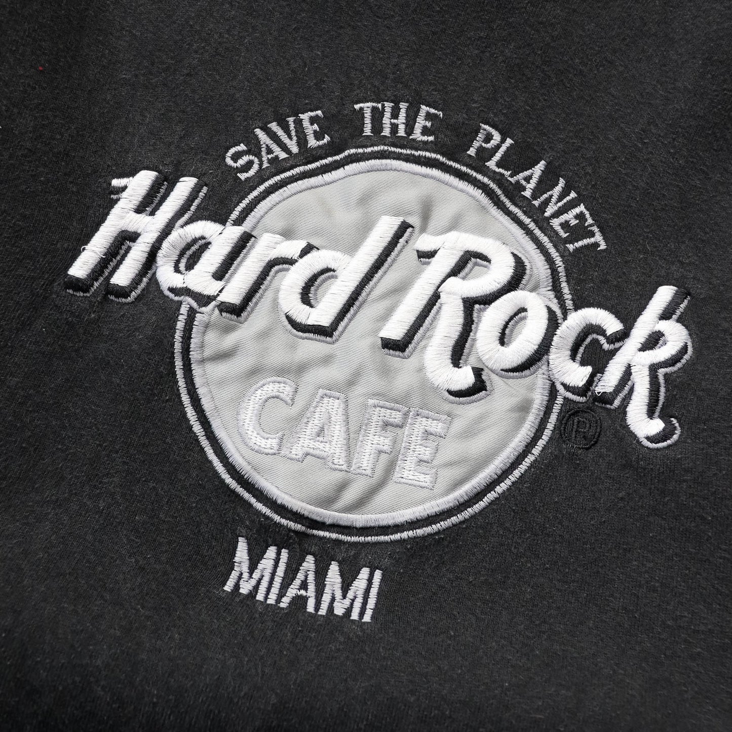 Hard Rock Cafe Miami Embroidered Sweatshirt - 90s (M)