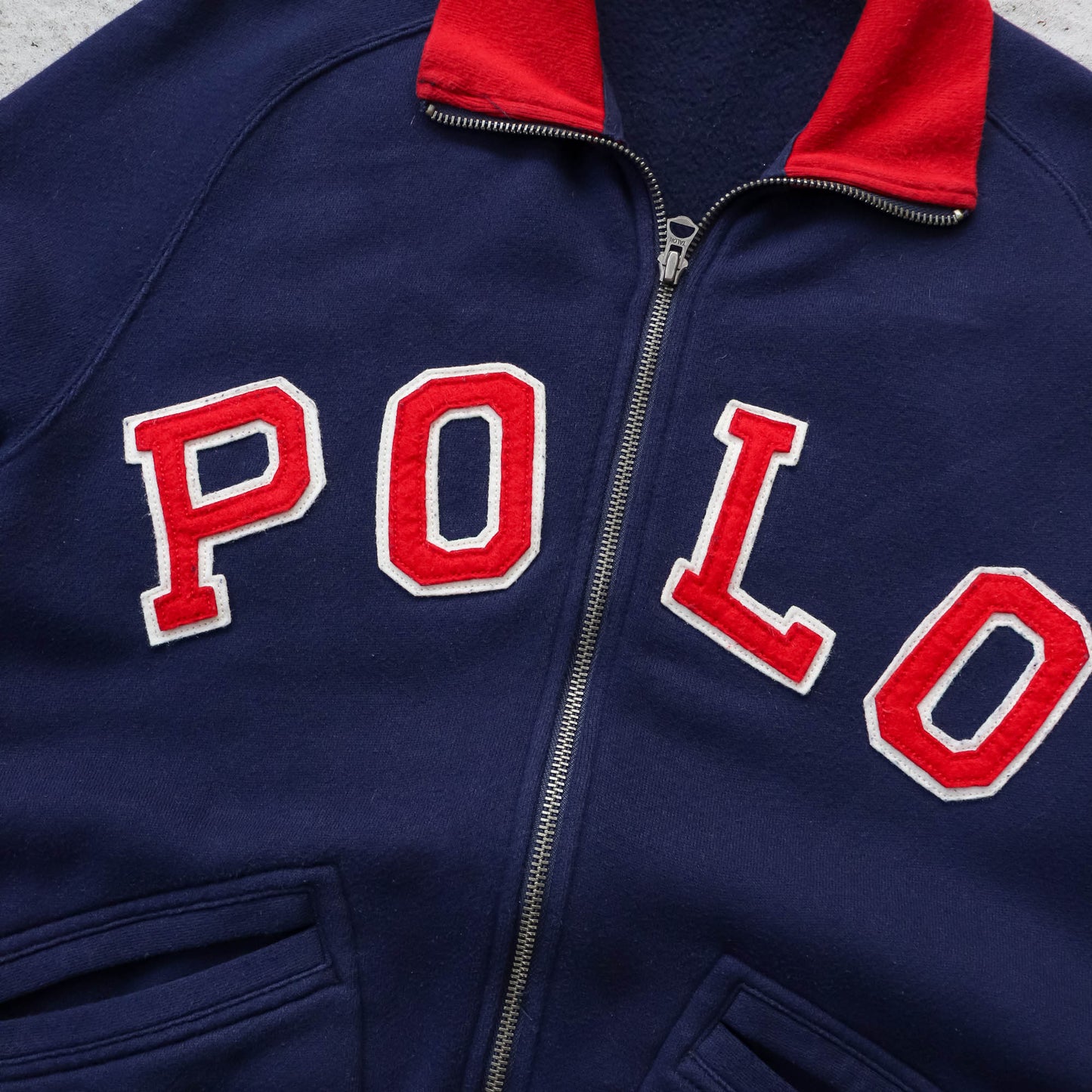 Polo Ralph Lauren Spellout Baseball Jacket - 2000s (S)