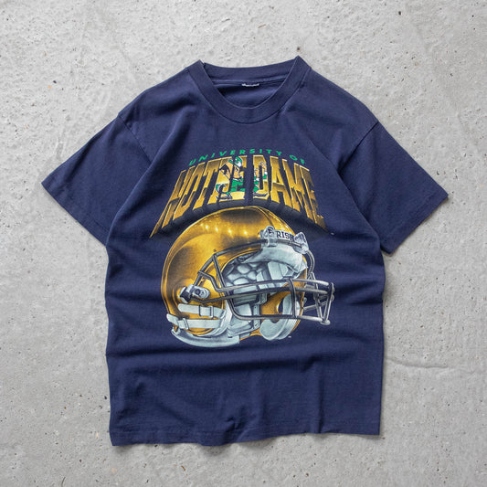 Vintage 1993 Notre Dame NCAA Salem Helmet Tee - M