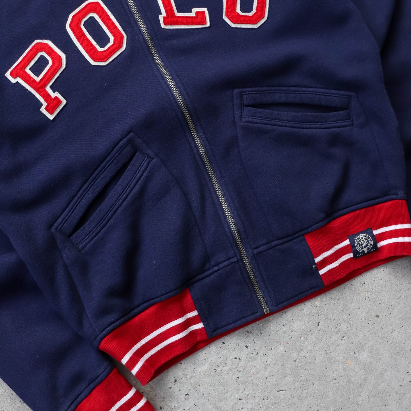 Polo Ralph Lauren Spellout Baseball Jacket - 2000s (S)