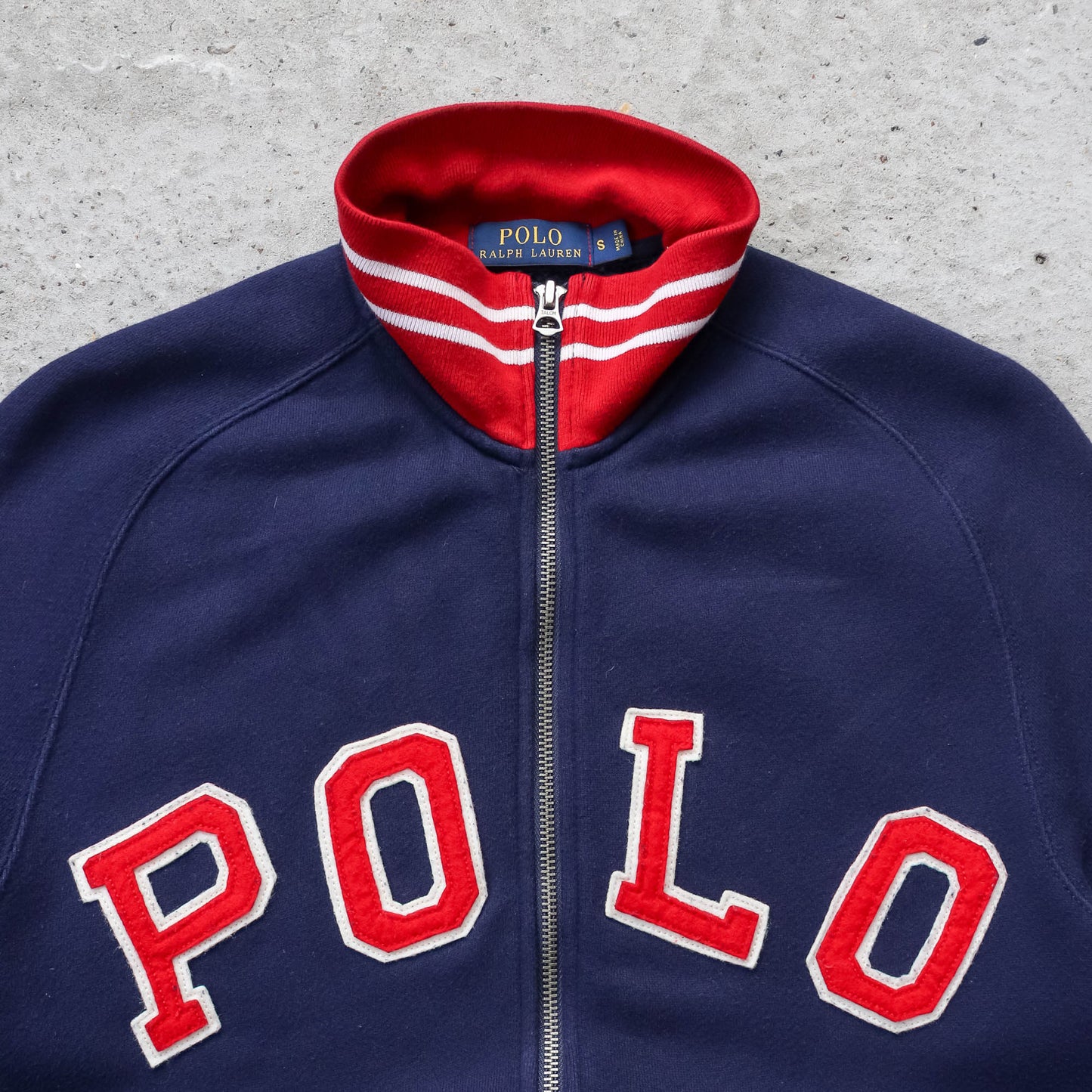 Polo Ralph Lauren Spellout Baseball Jacket - 2000s (S)