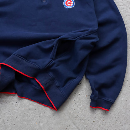 Nike Chicago Cubs MLB 1/4 Zip Sweatshirt - 2000s (XL)