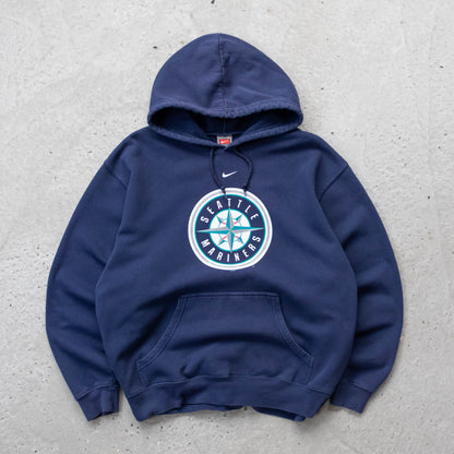 Nike Seattle Mariners MLB Centre Swoosh Hoodie - 2000s (L)