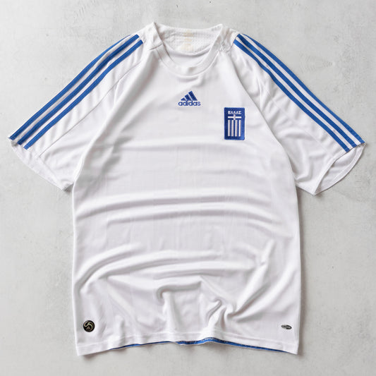Greece 2008/09 Home Adidas Football Jersey - L
