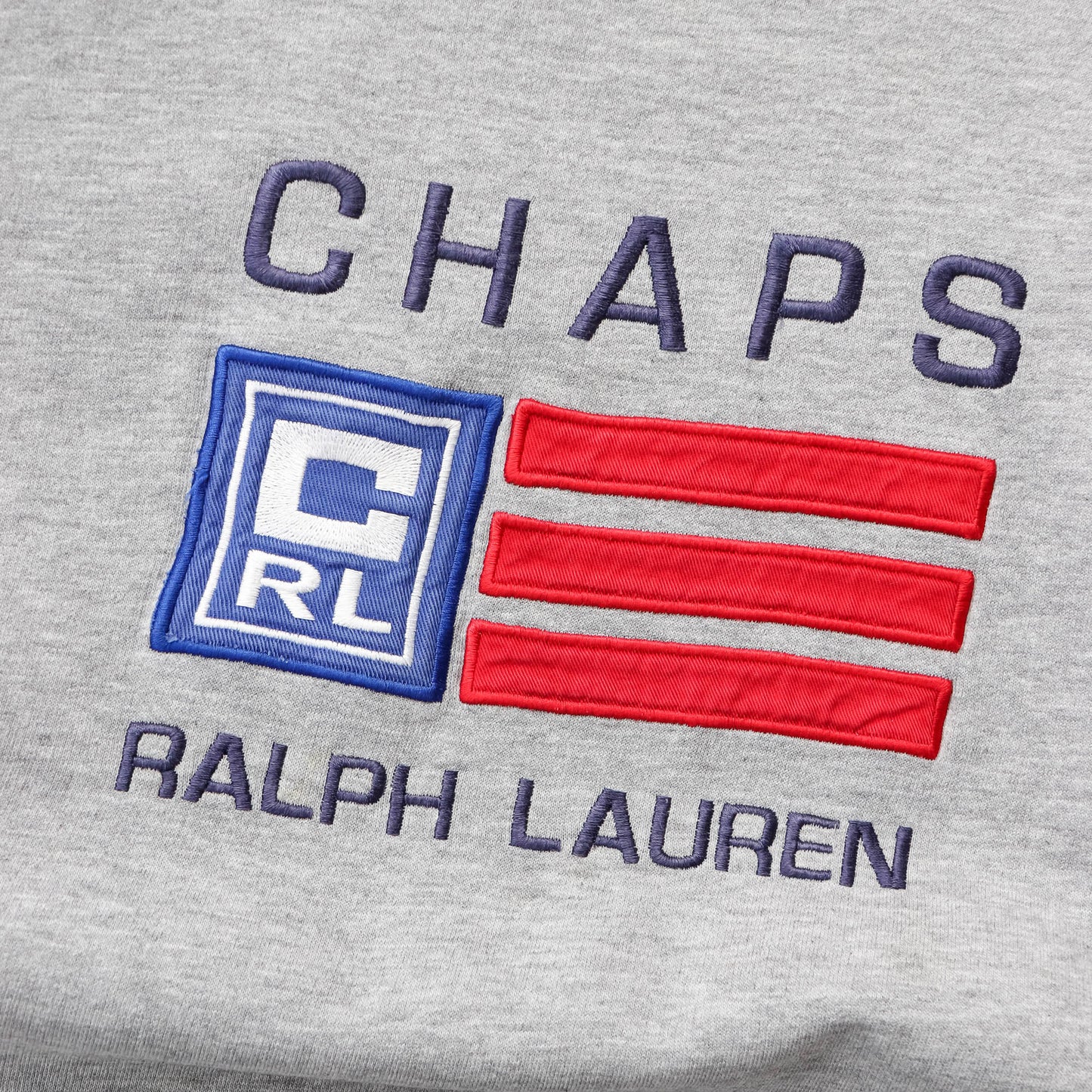 Chaps Ralph Lauren Embroidered Flag Sweatshirt - 90s (L)