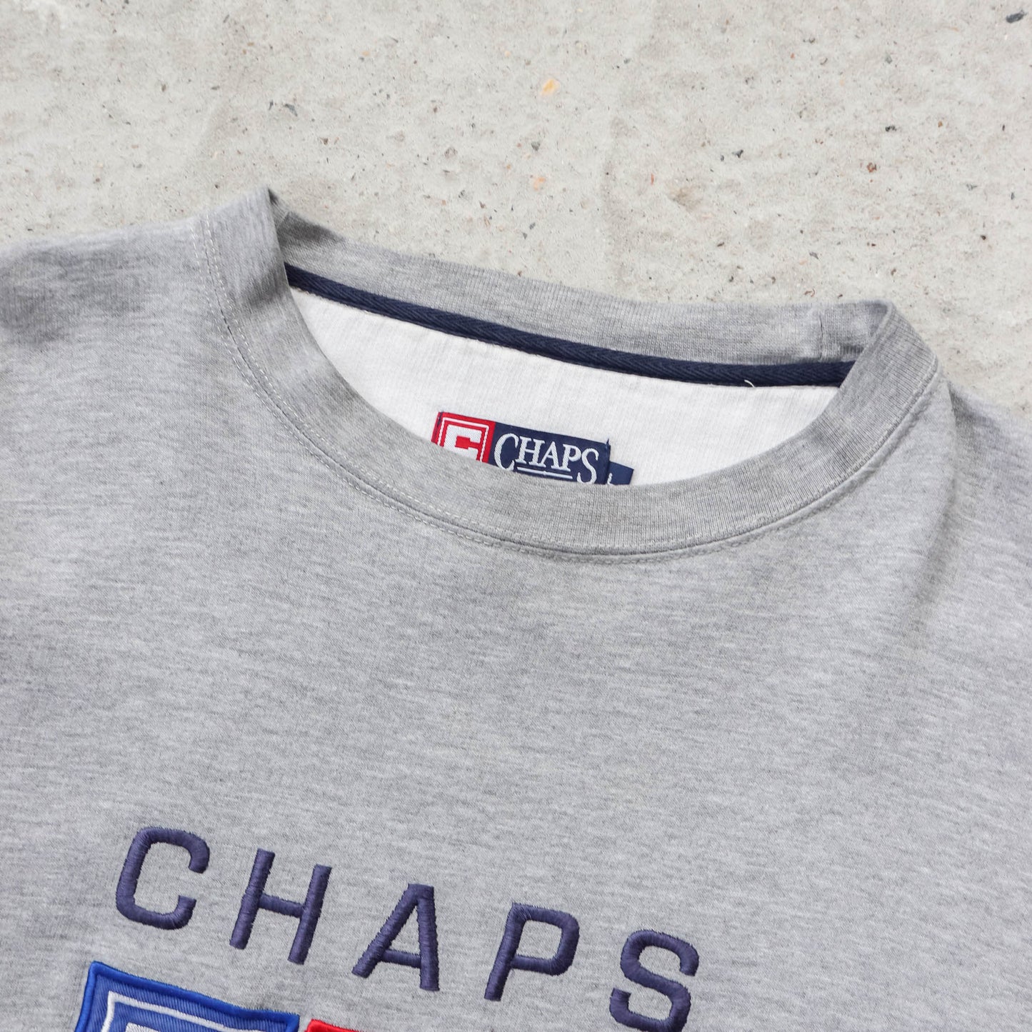 Chaps Ralph Lauren Embroidered Flag Sweatshirt - 90s (L)