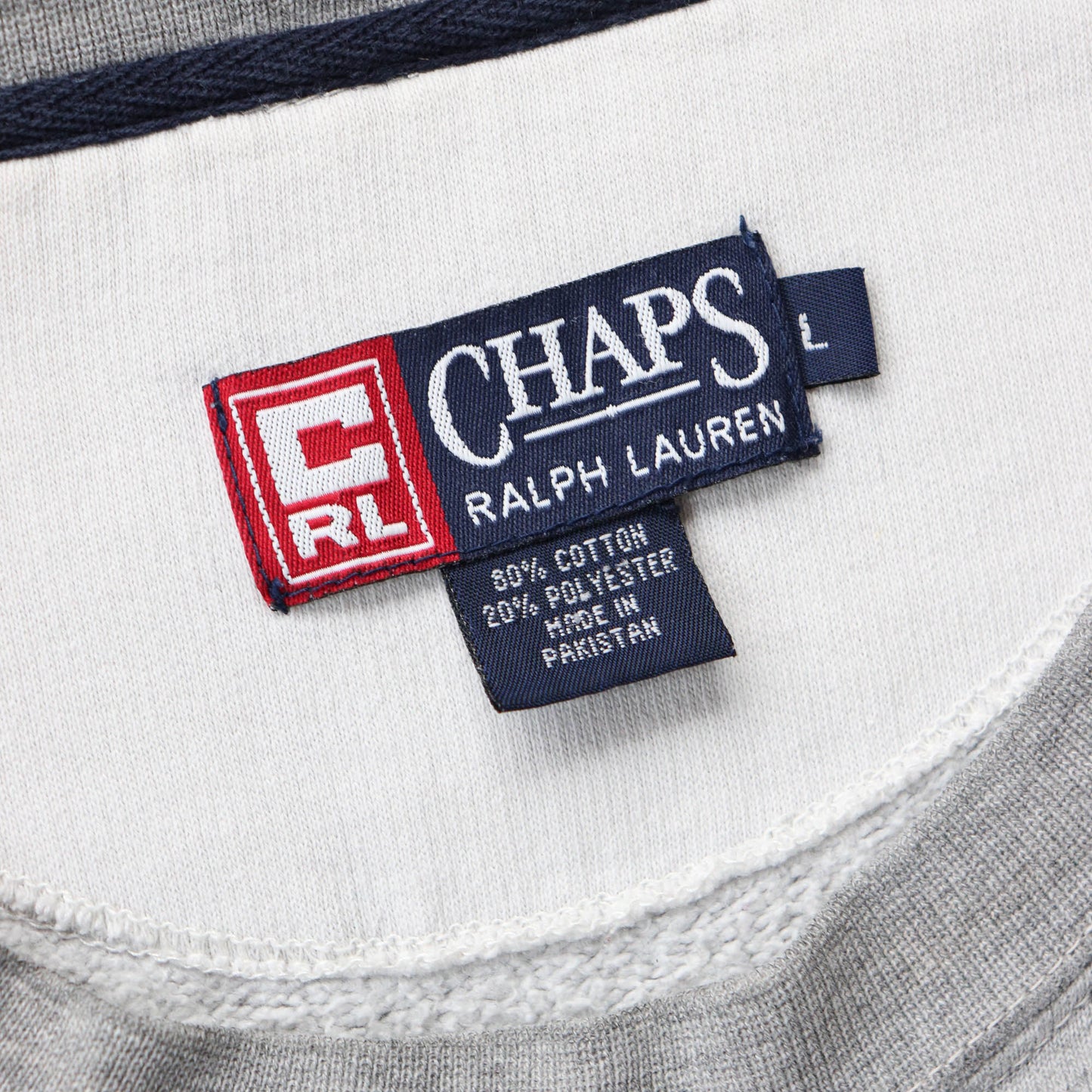 Chaps Ralph Lauren Embroidered Flag Sweatshirt - 90s (L)