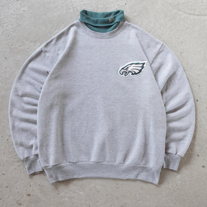 Vintage 90s Philadelphia Eagles NFL Turtleneck Sweatshirt - XL