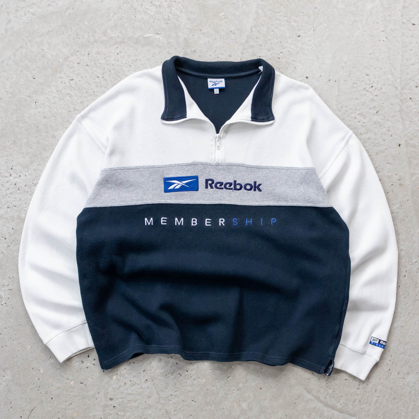 Reebok Membership 1/4 Zip Sweatshirt - 90s (L)