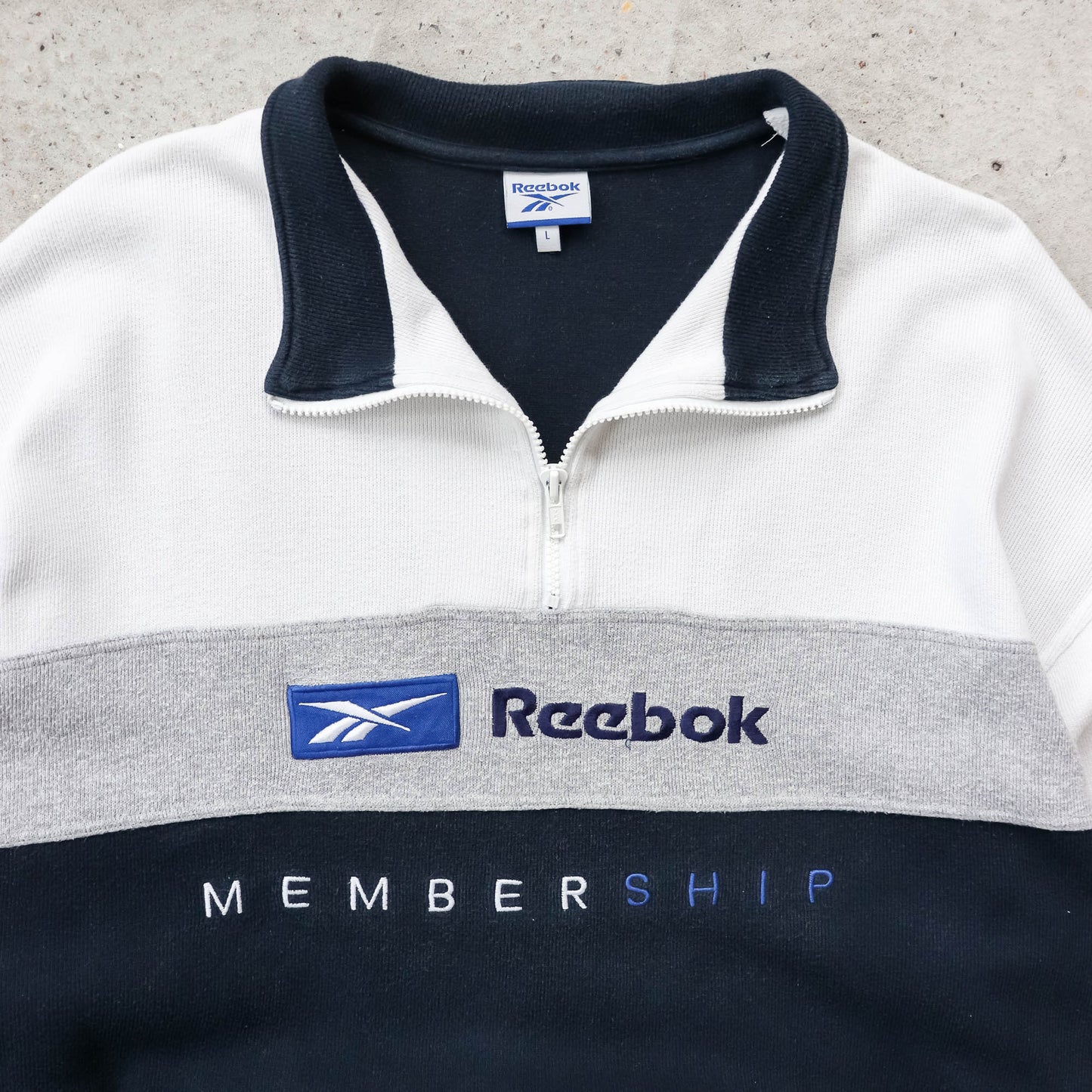 Reebok Membership 1/4 Zip Sweatshirt - 90s (L)
