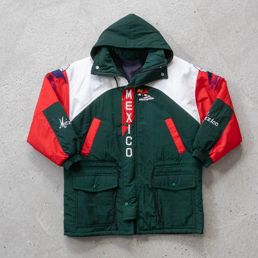 Vintage 1998 Mexico FIFA World Cup Puffer Jacket - XL