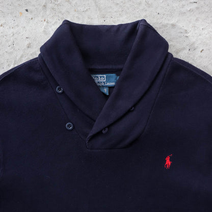 Polo Ralph Lauren Shawl Neck Sweatshirt - 90s (L)