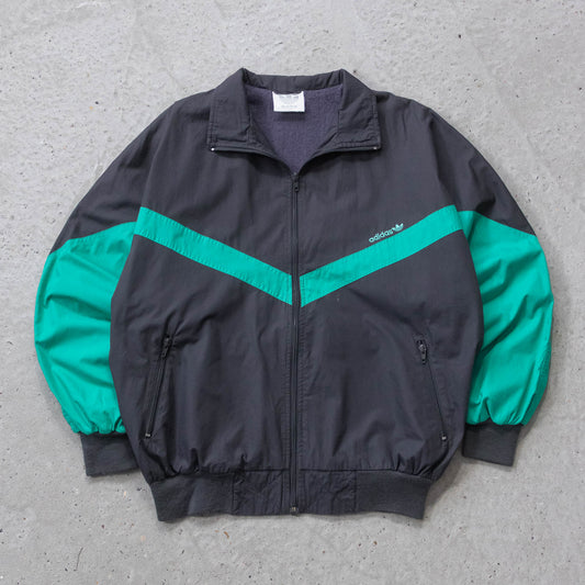 Vintage 80s Adidas Two - Tone Embroidered Track Jacket - L - AL Vintage