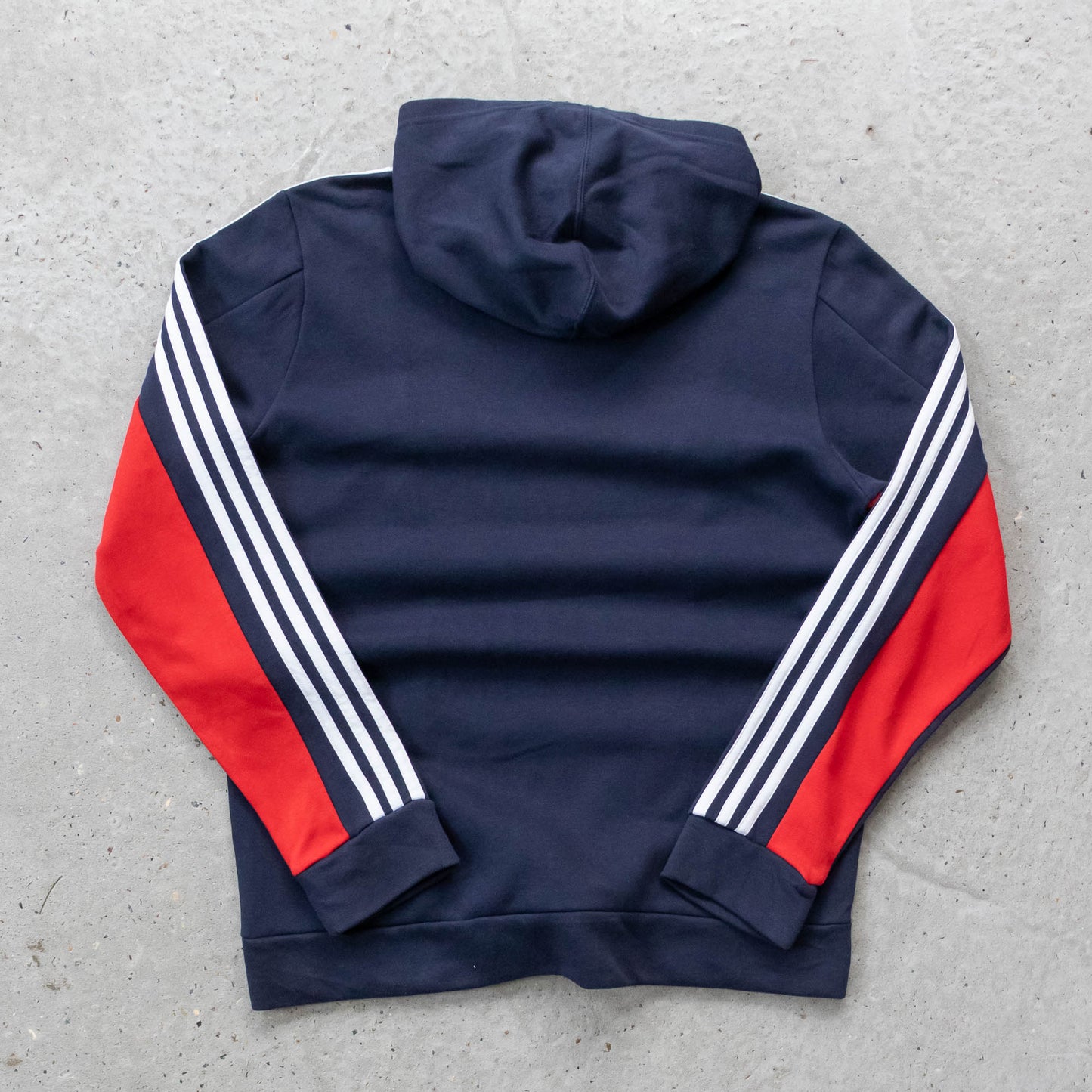 Adidas 3-Stripe Colourblock Hoodie - 2000s (S)