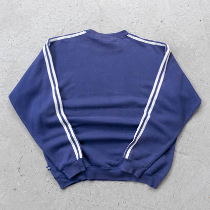 Adidas 3-Stripe Embroidered Logo Sweatshirt - 90s (L)
