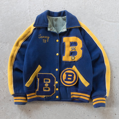 Vintage 70s Varsity Baseball Jacket - Women's S