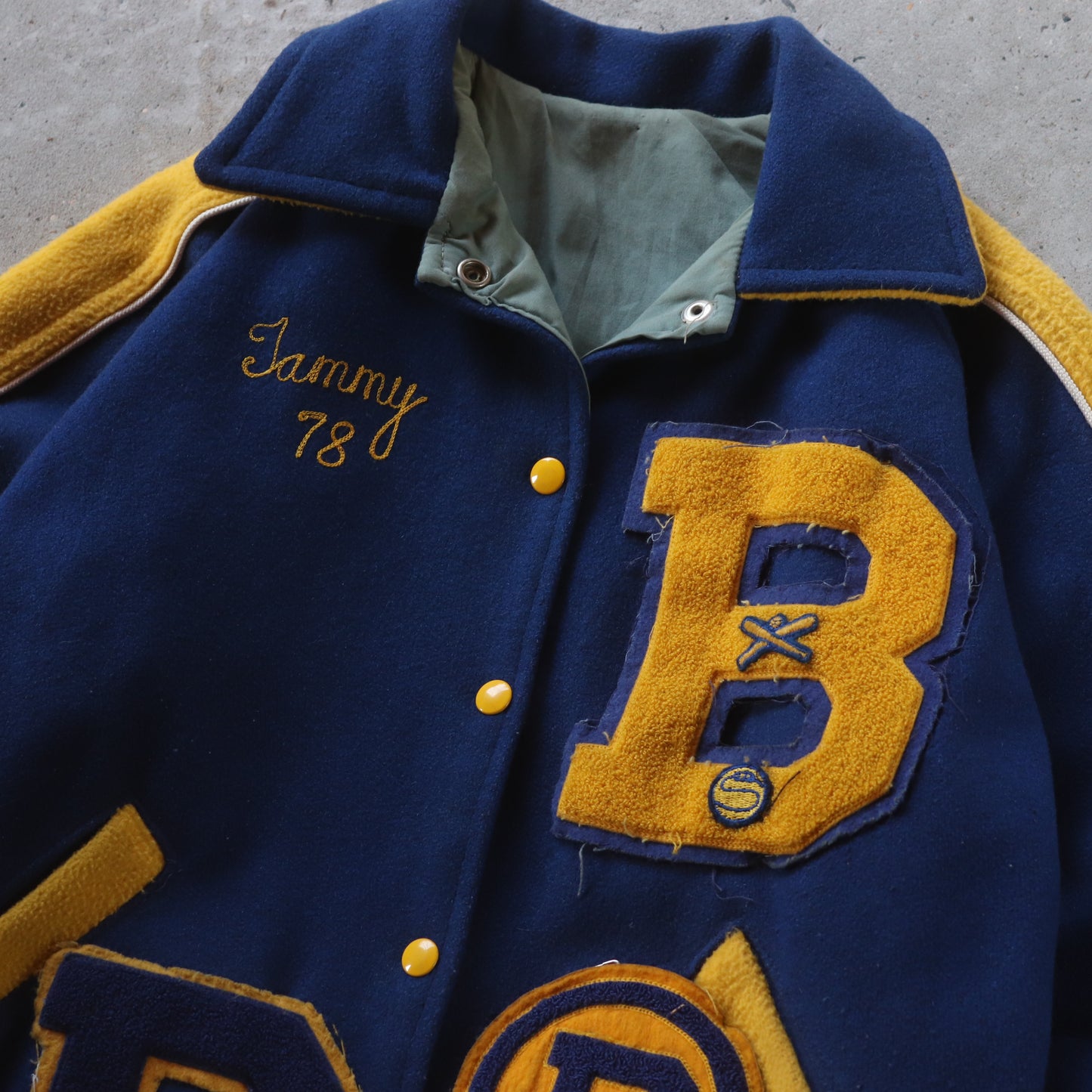 Vintage 70s Varsity Baseball Jacket - Women's S