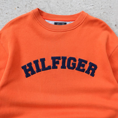 Tommy Hilfiger Spellout Embroidered Sweatshirt - 90s (M)