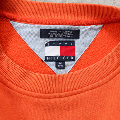 Tommy Hilfiger Spellout Embroidered Sweatshirt - 90s (M)