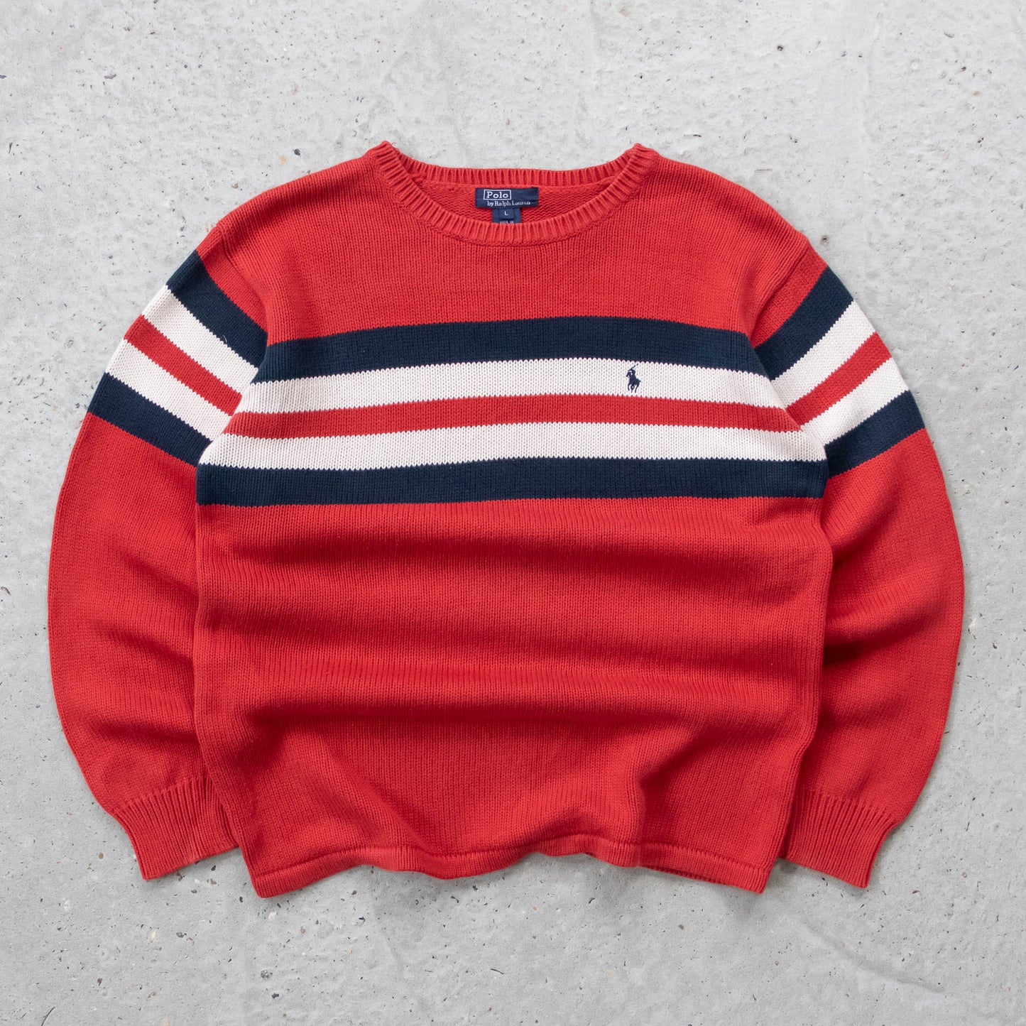 Polo Ralph Lauren Striped Knit Sweater - 90s (S)