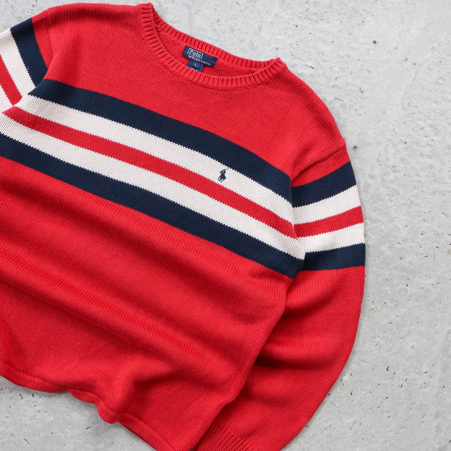 Polo Ralph Lauren Striped Knit Sweater - 90s (S)