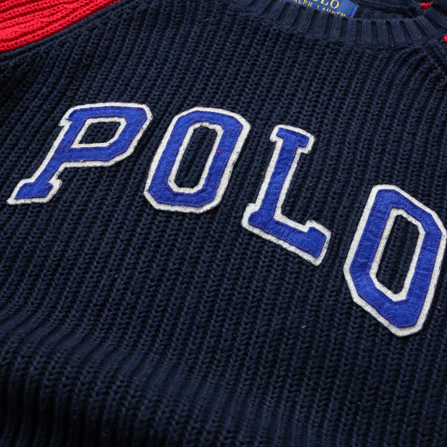 Polo Ralph Lauren Spellout Knit Sweater - 2000s (S)