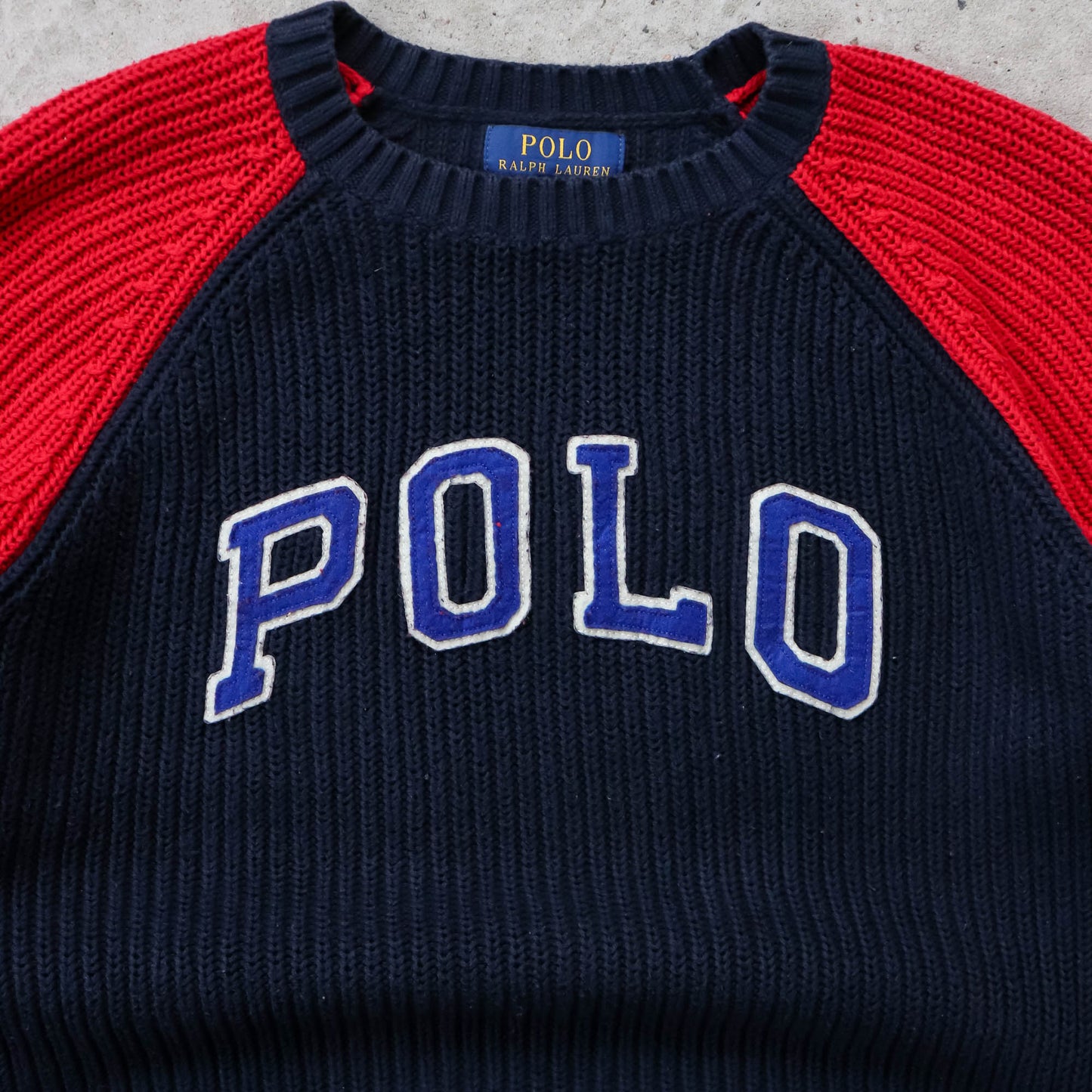 Polo Ralph Lauren Spellout Knit Sweater - 2000s (S)