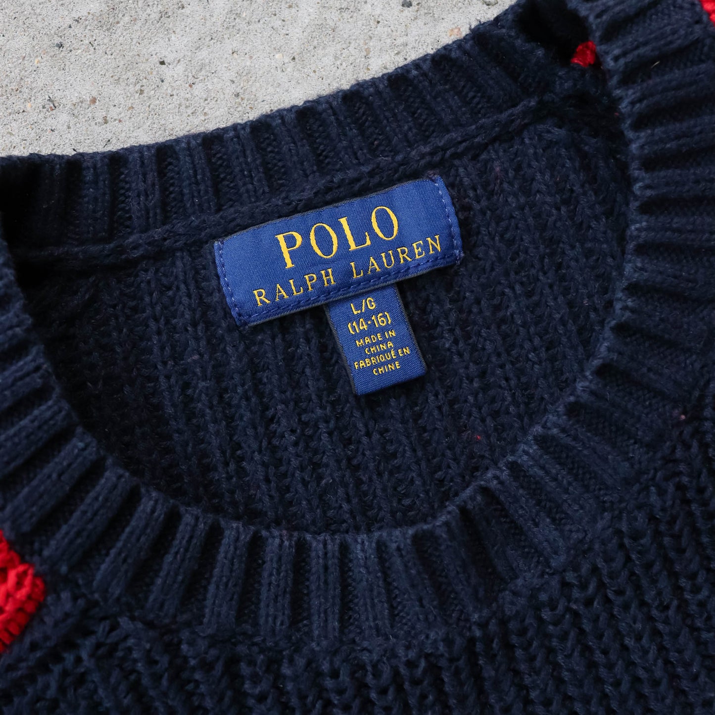 Polo Ralph Lauren Spellout Knit Sweater - 2000s (S)