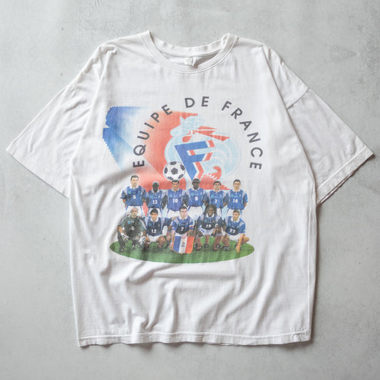 Vintage 1996 France National Football Team Tee - XL