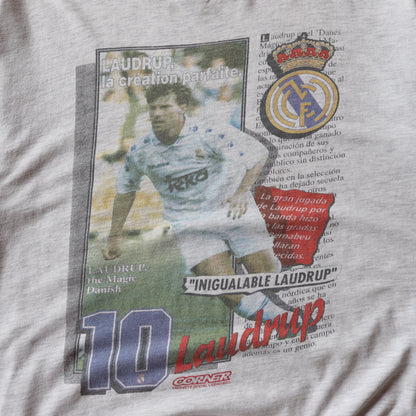 Vintage 90s Real Madrid Michael Laudrup Tee - M