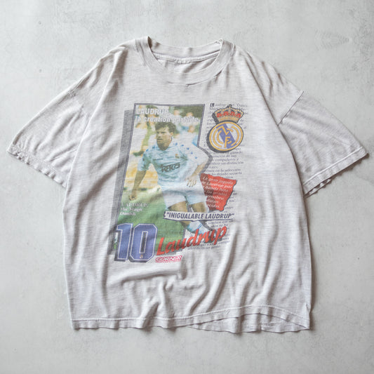 Vintage 90s Real Madrid Michael Laudrup Tee - M
