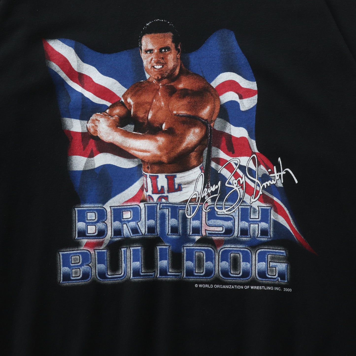 Vintage 2000 British Bulldog Davey Boy Smith Wrestling Tee - L