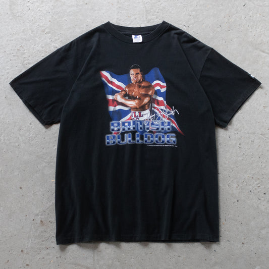 Vintage 2000 British Bulldog Davey Boy Smith Wrestling Tee - L