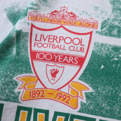 Vintage 1992 Liverpool FC Centenary AOP Tee - XL