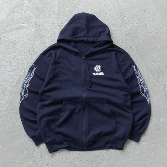 Vintage 80s Yamaha Racing Zip-Up Hoodie - L