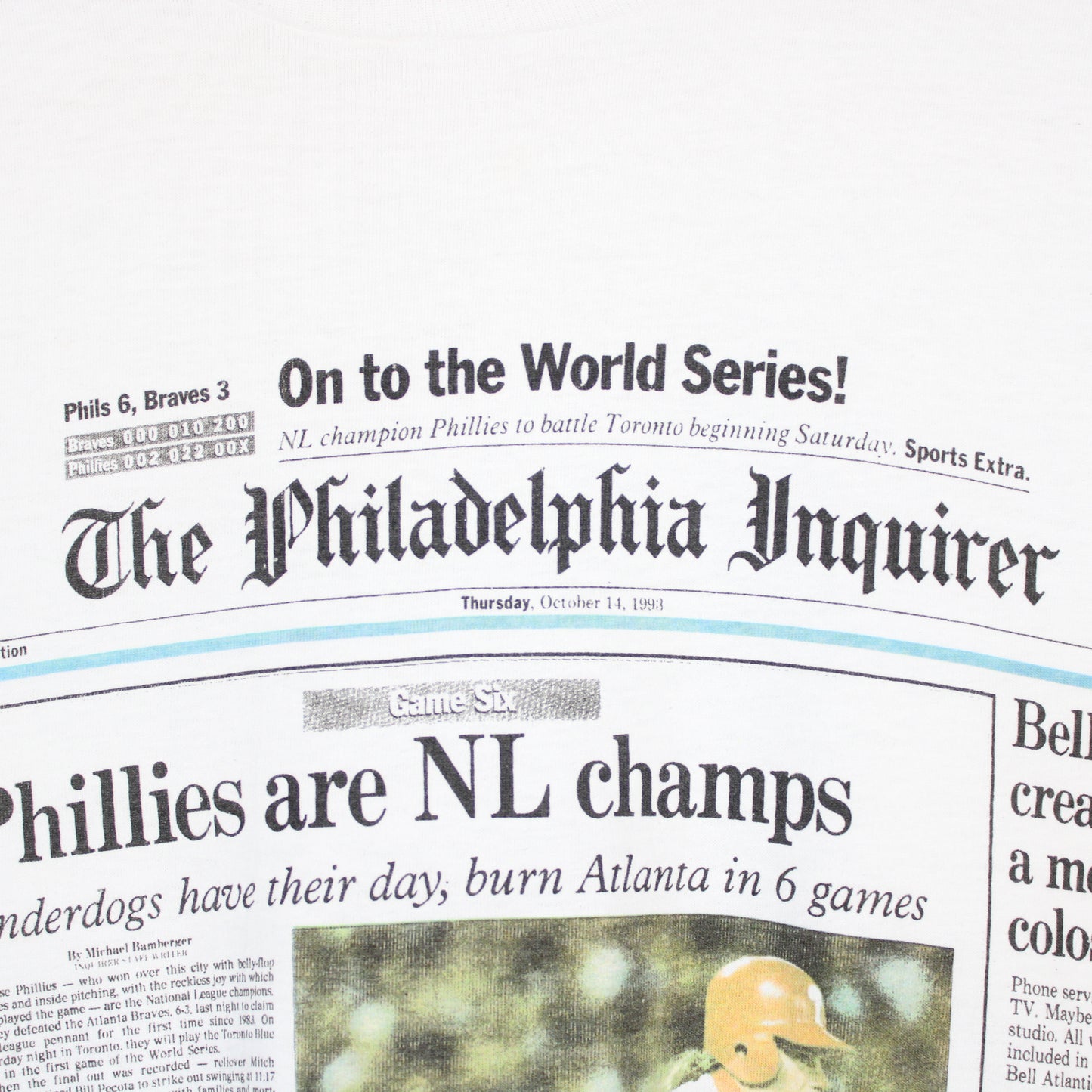 Vintage 1993 Philadelphia Phillies MLB Tee - L