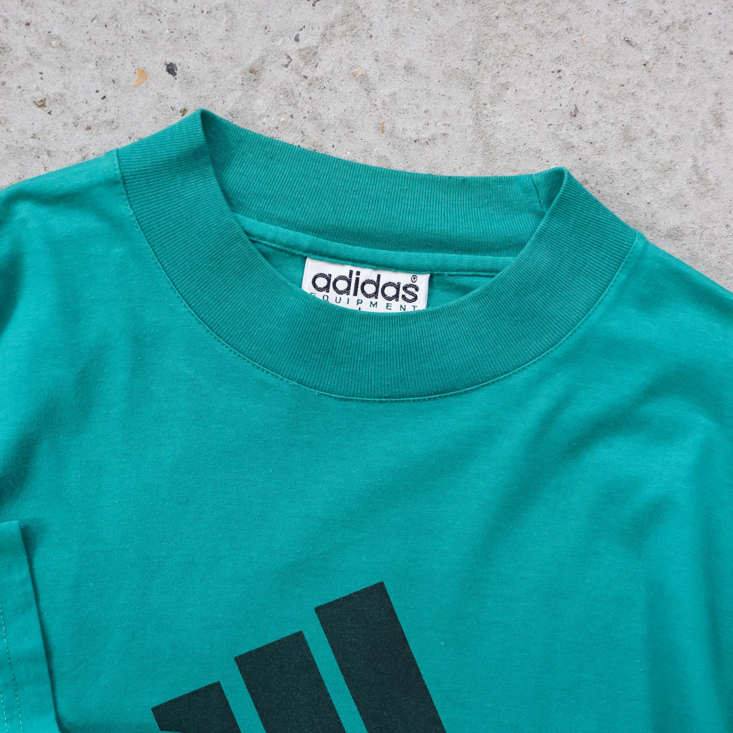Adidas Equipment Logo Mockneck Tee - 90s (M)