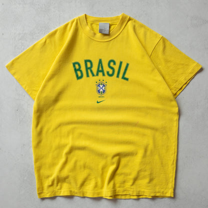 Vintage 90s Ronaldo R9 Brasil Nike Tee - XS