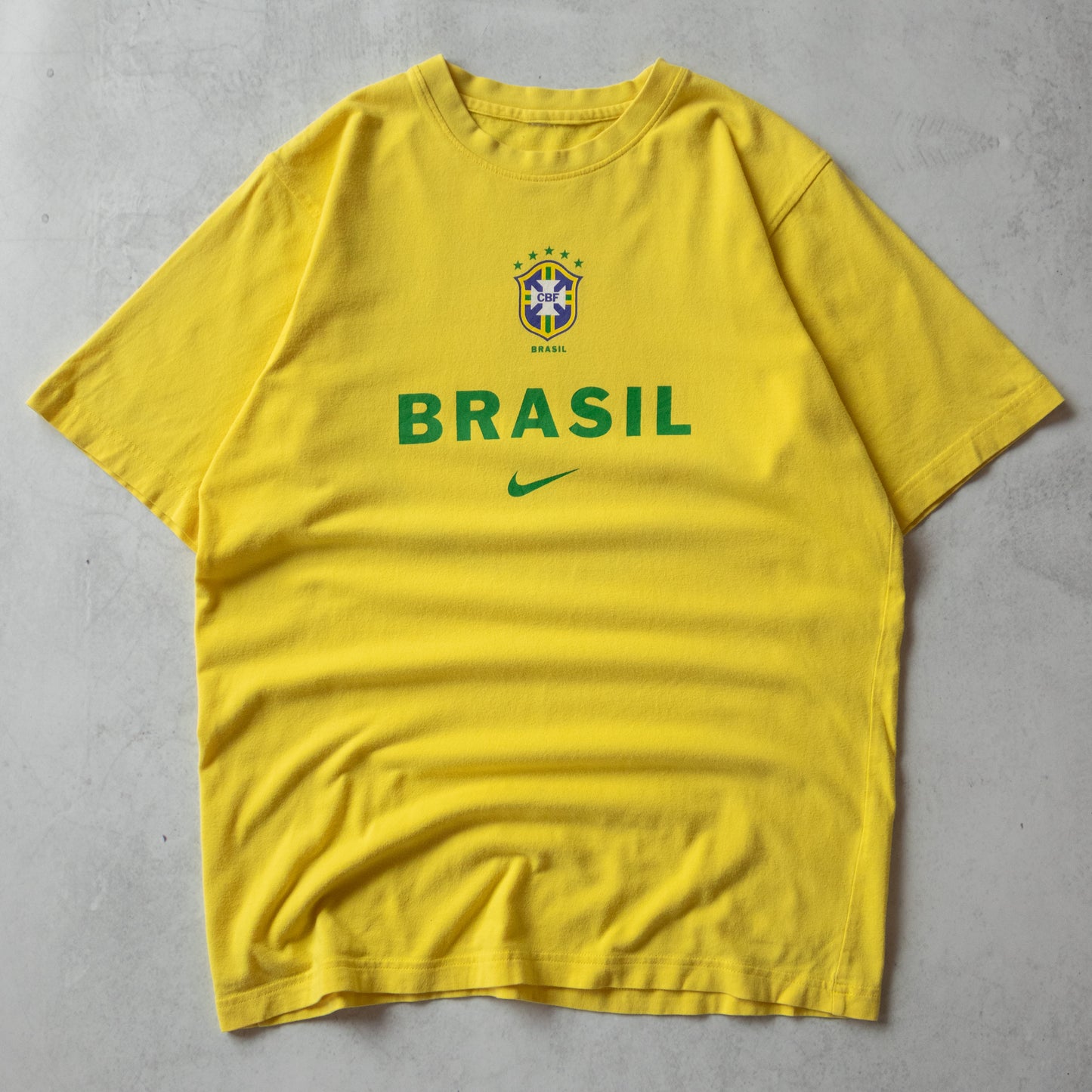 Vintage 90s Ronaldo R9 Brasil Nike Tee - S
