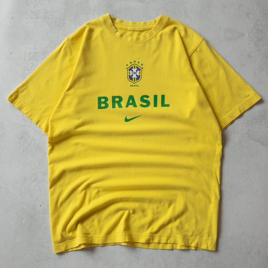 Vintage 90s Ronaldo R9 Brasil Nike Tee - S