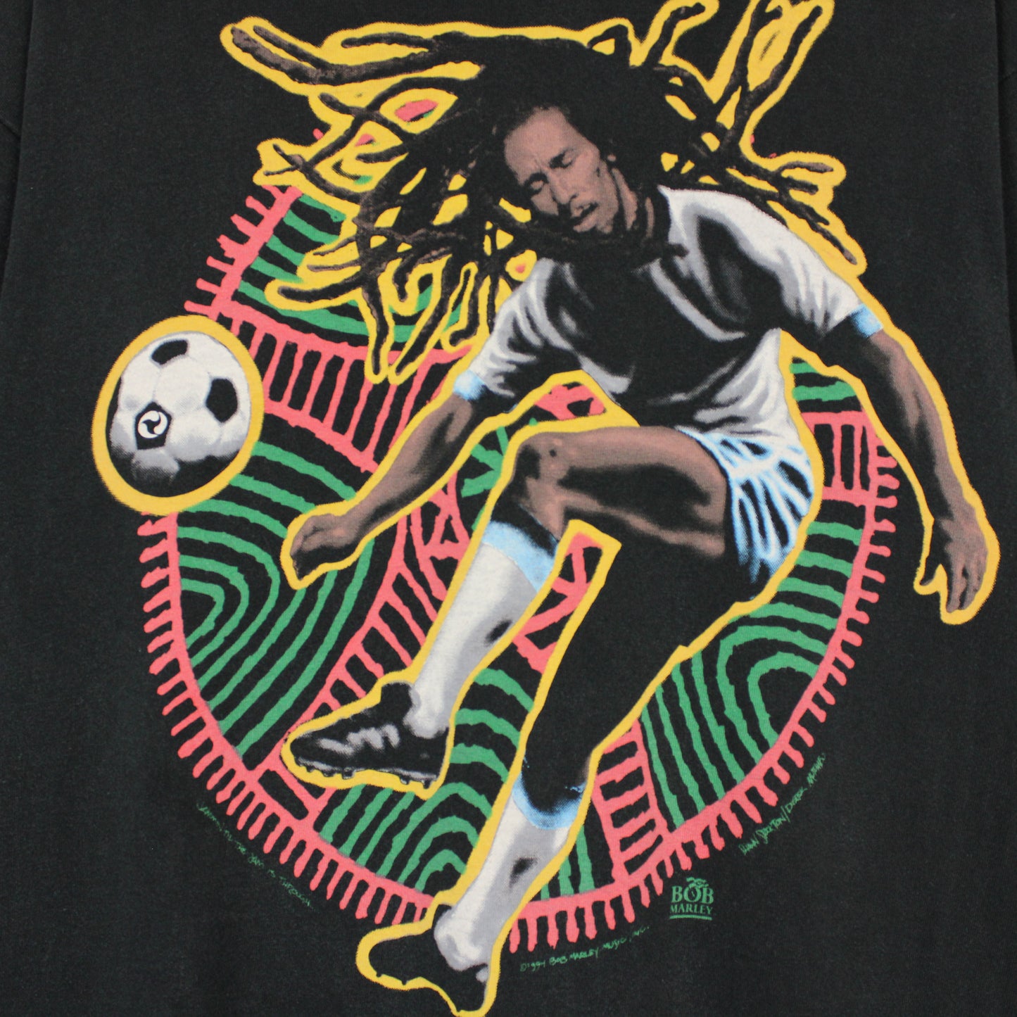 Vintage 1994 Bob Marley Soccer Tee - L