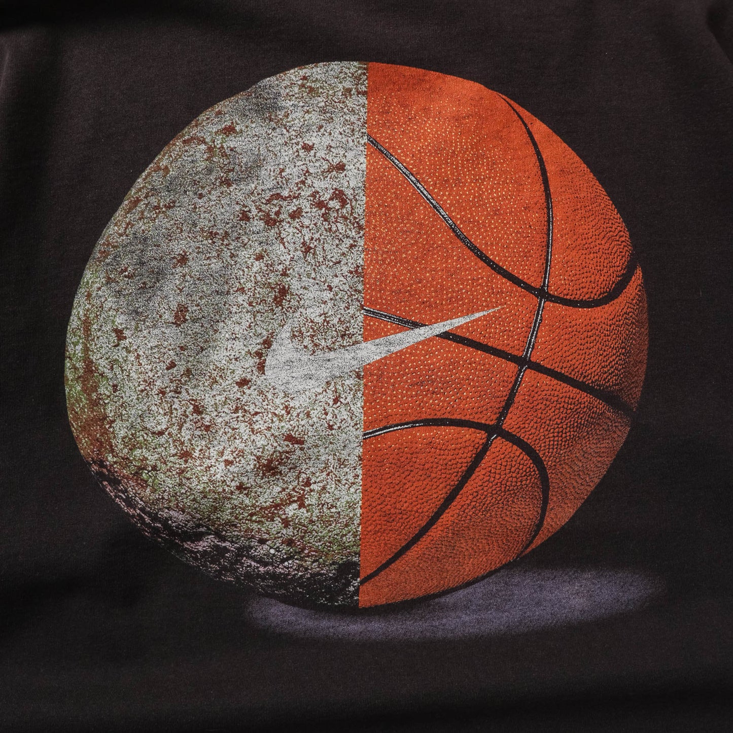 Vintage 90s Nike Basketball Swoosh Tee - XL