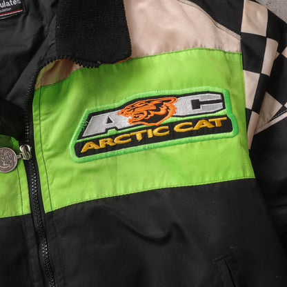 Vintage 90s Arctic Cat Racing Quilted Jacket - Women's XS