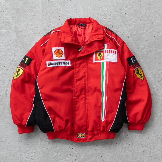 Vintage 2000s Ferrara Formula 1 Racing Quilted Jacket - Women's XS - AL Vintage