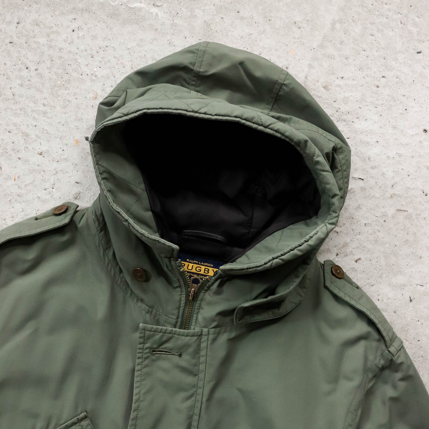 Ralph Lauren Rugby Quilted Military Parka Jacket - 2000s (M)