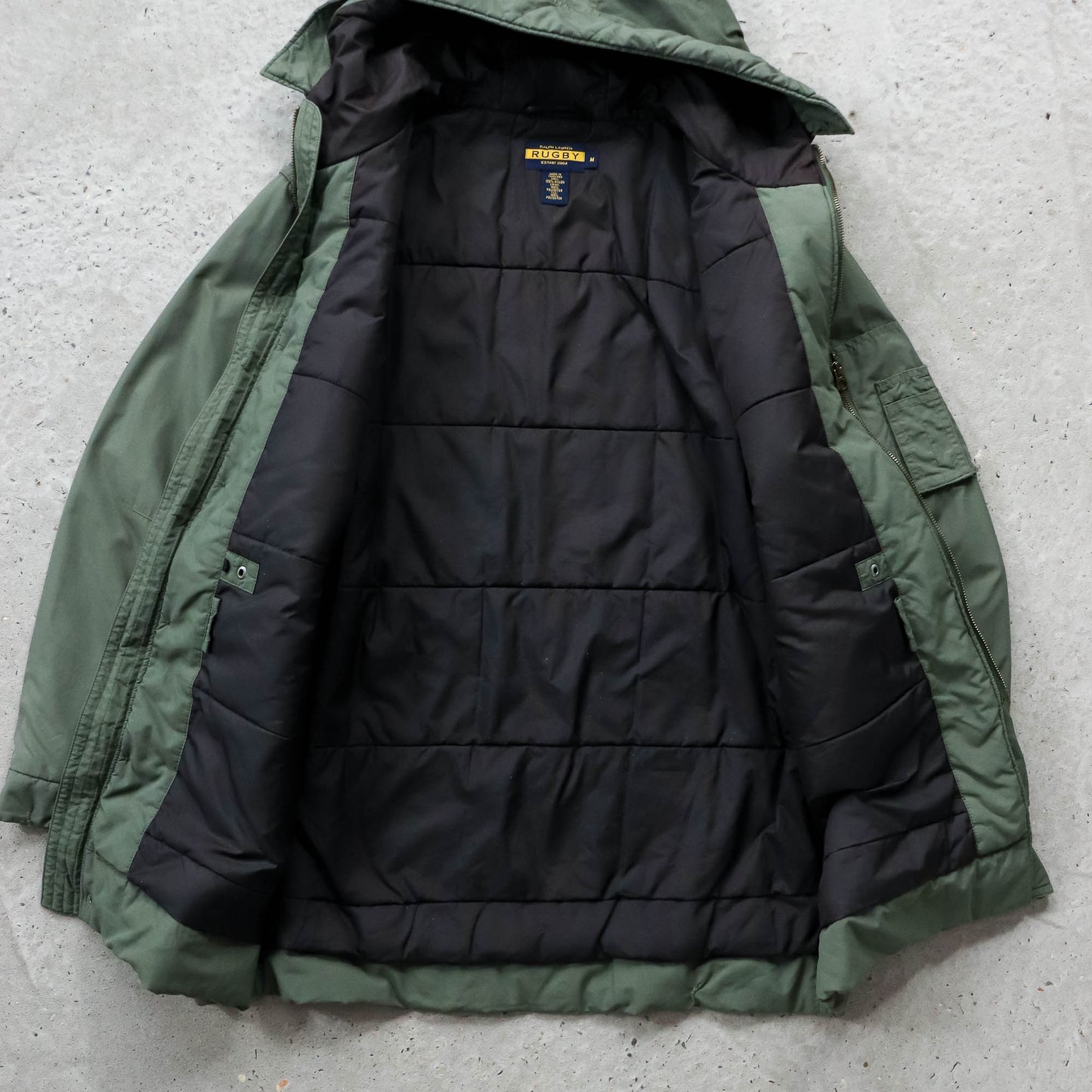 Ralph Lauren Rugby Quilted Military Parka Jacket - 2000s (M)