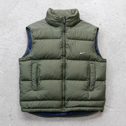 Nike Mini Swoosh Duck Down Puffer Vest - 2000s (L)