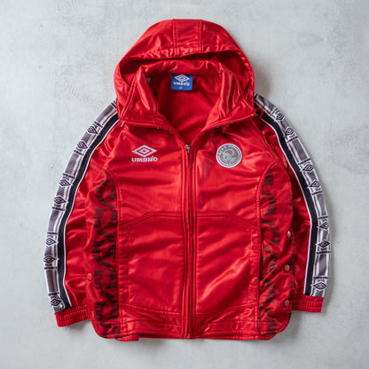 Vintage Ajax 1998/99 Umbro Football Hooded Track Jacket - S