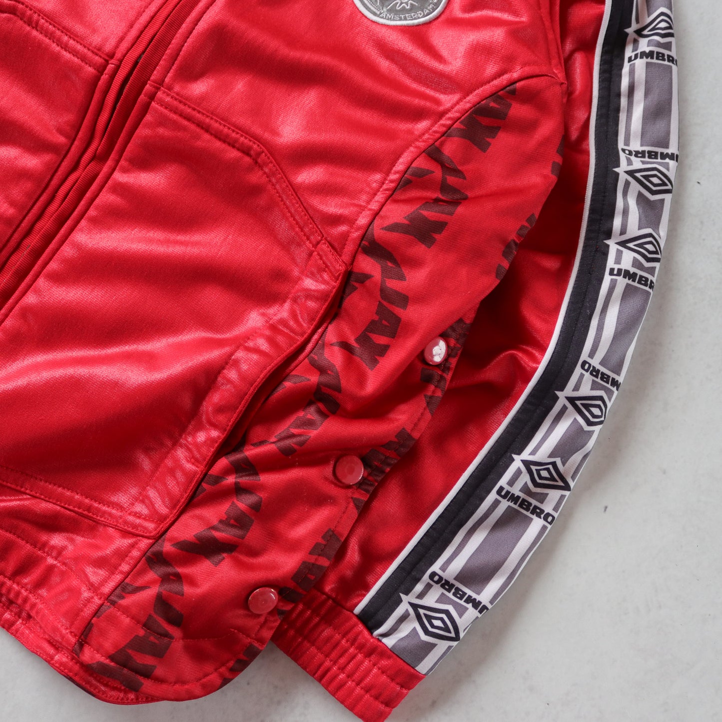 Vintage Ajax 1998/99 Umbro Football Hooded Track Jacket - S